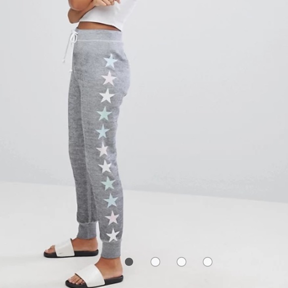 Wildfox Pants - NWT Wildfox Star Printed High-Rise Jogger